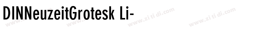 DINNeuzeitGrotesk Li字体转换